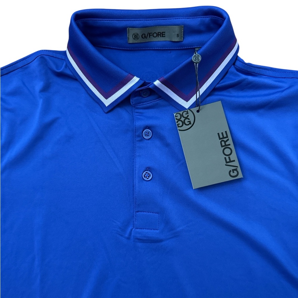 G/Fore Men’s‎ Golf Polo Sonic Blue Size Small NWT’S Golfer Polo Casual Logo